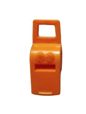 Vintage Fisher Price Orange Whistle Made in USA 1970 W/logo Classic preschool
